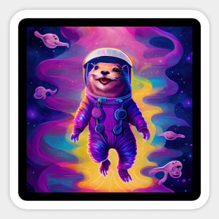 Otter space Sticker